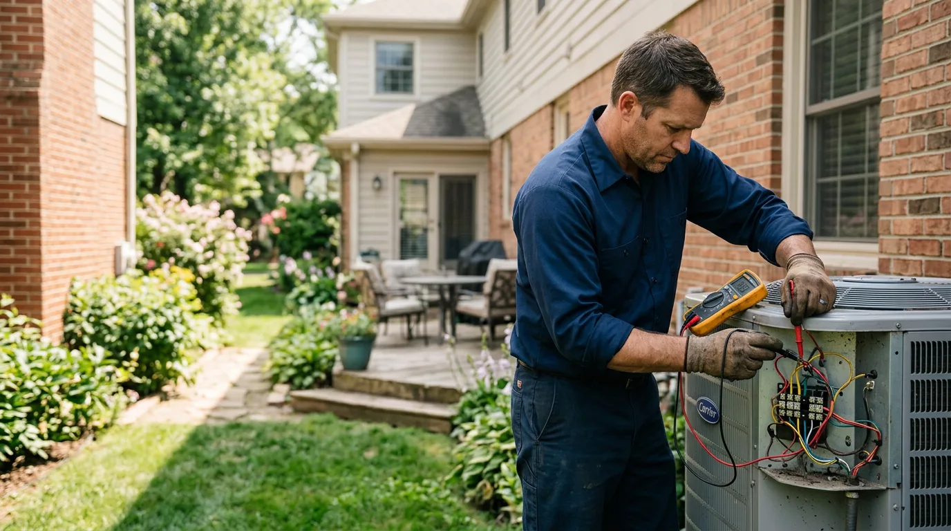 HVAC technician working near Monticello, KY